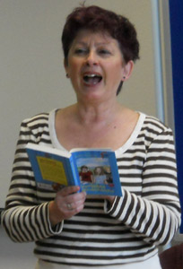 Judith bei Jugendbuchlesung